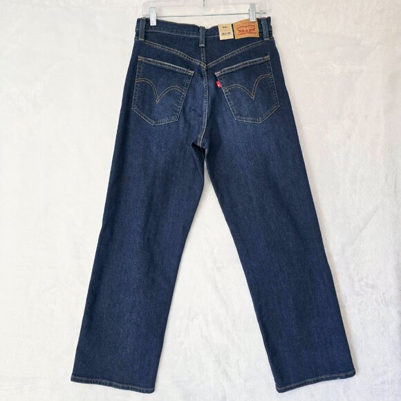NWT Levi's Ribcage Straight Ankle Jeans 29 Distressed - Picture 2 of 8